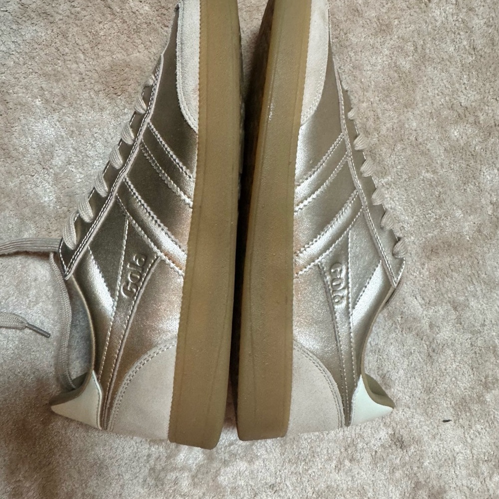 Gola Women's Gold Sneakers (Viper Metallic) size 9 [RUN LARGE] - Picture 5 of 8